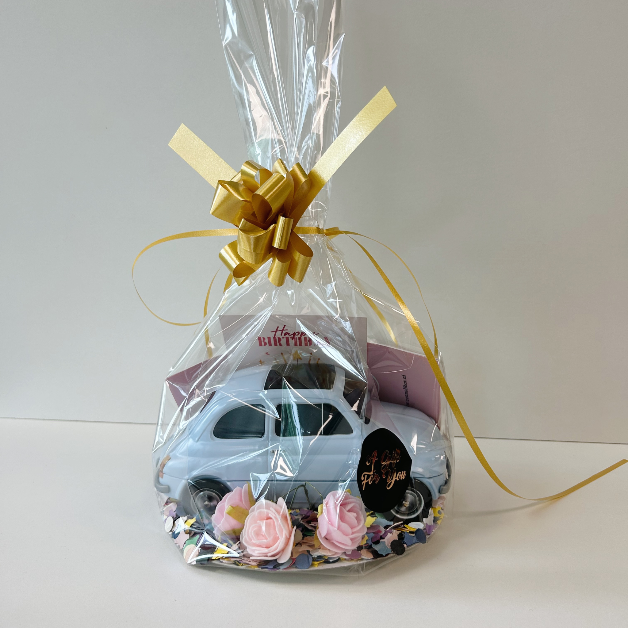 Cannoli Fiat 500 Koekblik Baby Blauw (incl. 5 cannoli) Bundle Test - Cannoli Box