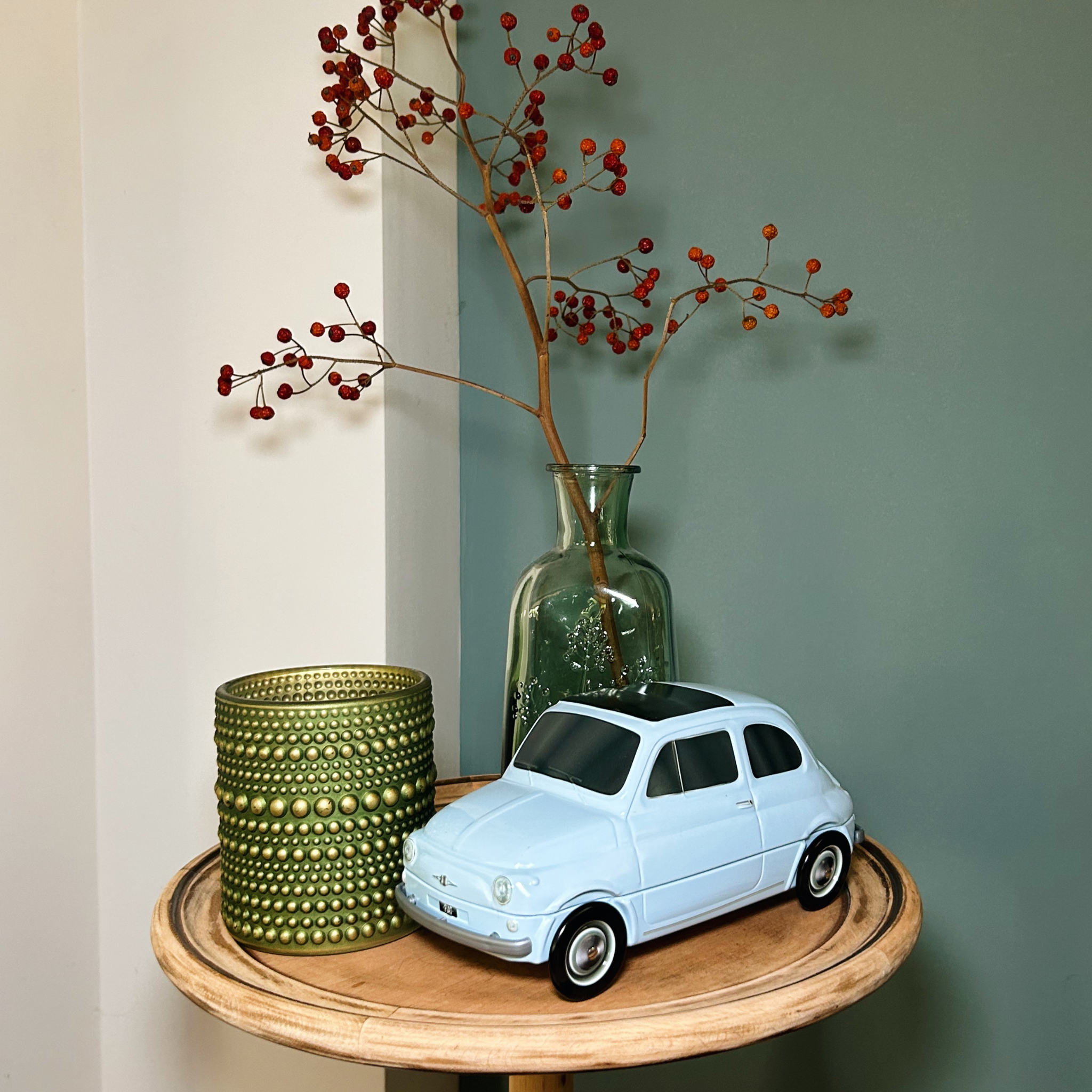 Cannoli Fiat 500 Koekblik Baby Blauw (incl. 5 cannoli) Bundle Test - Cannoli Box