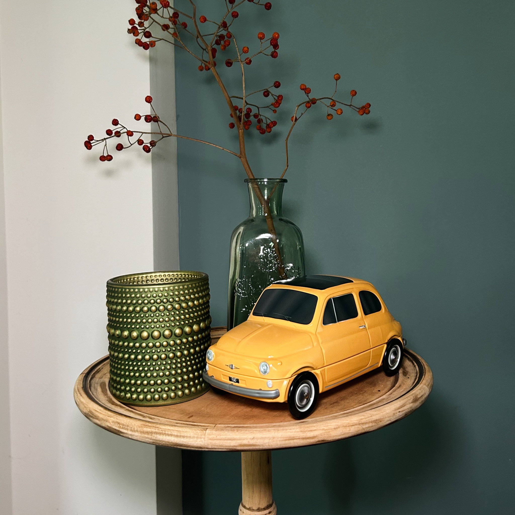 Cannoli Fiat 500 Koekblik Geel (incl. 5 cannoli) - Cannoli Box