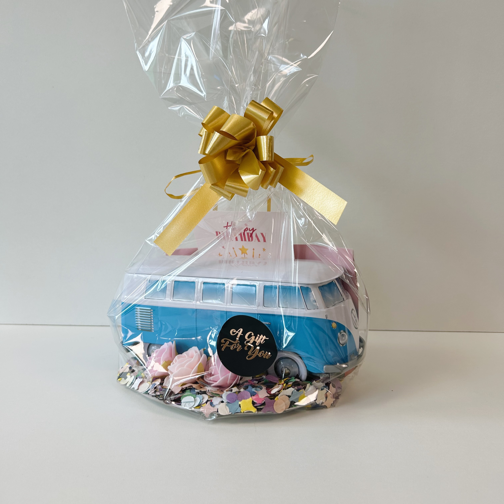 Cannoli Volkswagen Bus Koekblik Blauw Wit (incl. 8 cannoli) - Cannoli Box