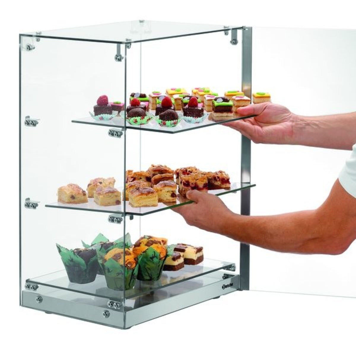 Cannoli Box Vitrine Etage — zijaanzicht