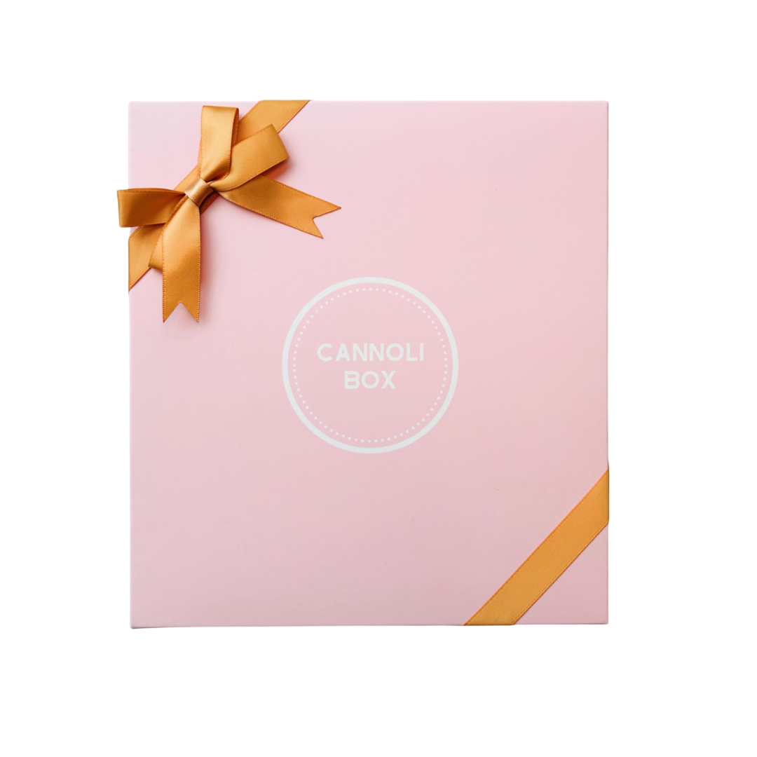 Cannoli Box (leeg) voor 10 stuks cannoli – Luxe meeneemverpakking met gouden strik (14 stuks) - Cannoli Box