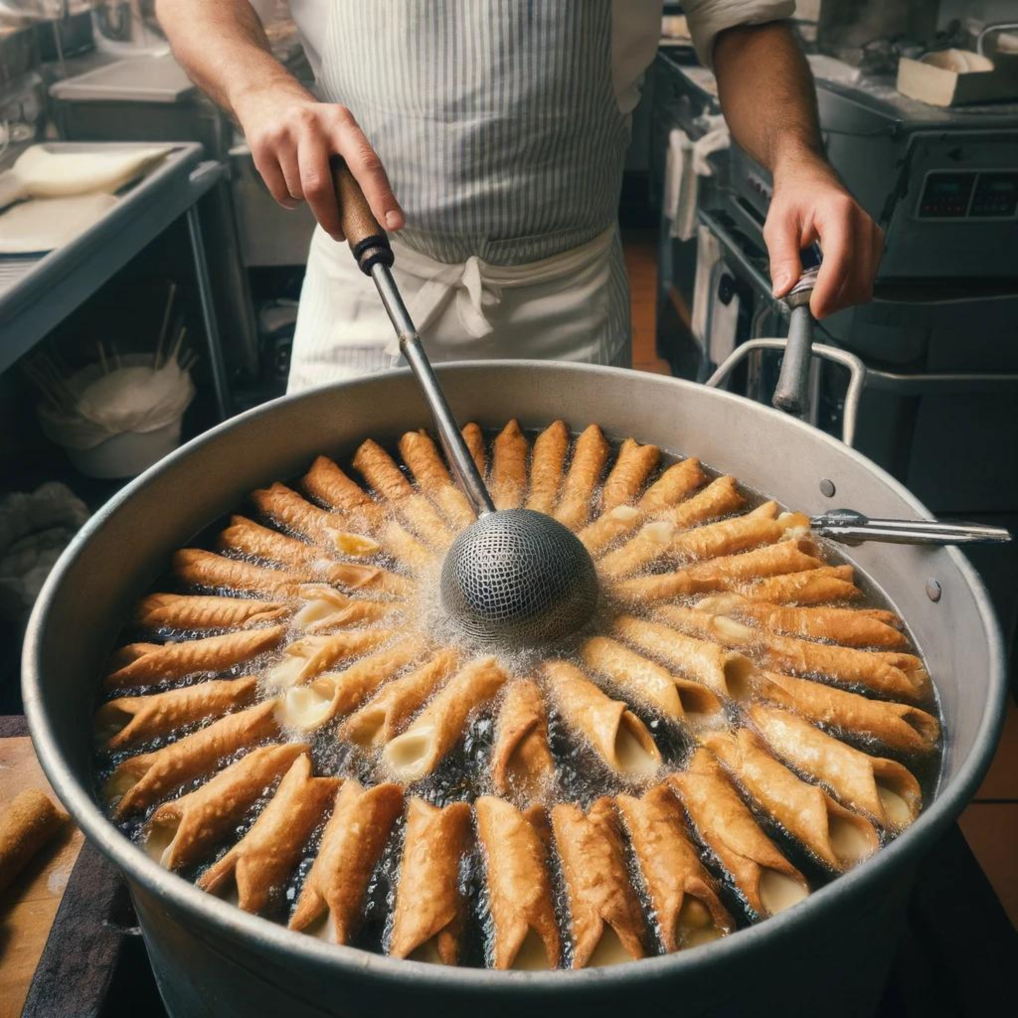 Cannoli schelpen frituren