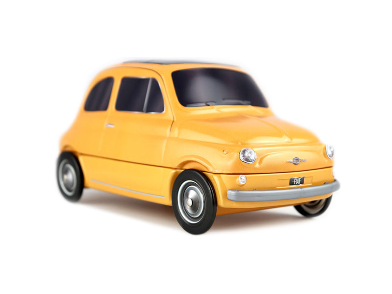Fiat 500 Koekblik — Geel (leeg)