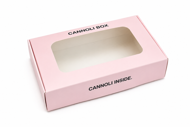 Cannoli Box (leeg) voor 5 stuks cannoli – meeneemverpakking (100 stuks)