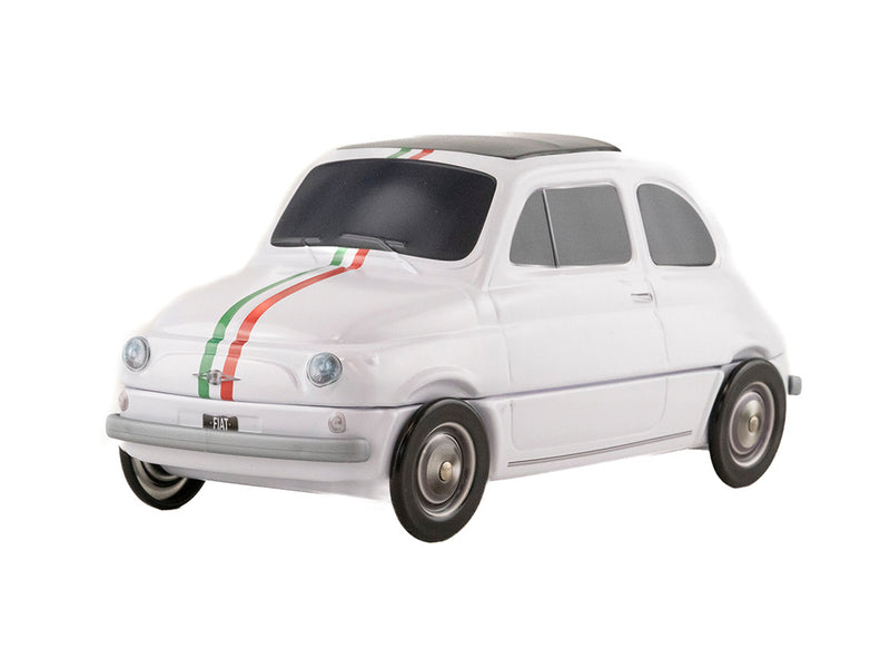 Fiat 500 Koekblik — Wit (Italië-vlag) (leeg)